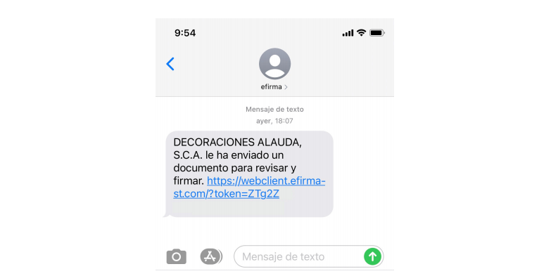 sms firma electronica
